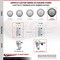 Service Caster 6 Inch Thermoplastic Rubber 3/4 Inch Square Stem Caster Set Total Lock Brake SCC SCC-SQTTL20S614-TPRB-34-4 - alternate 3